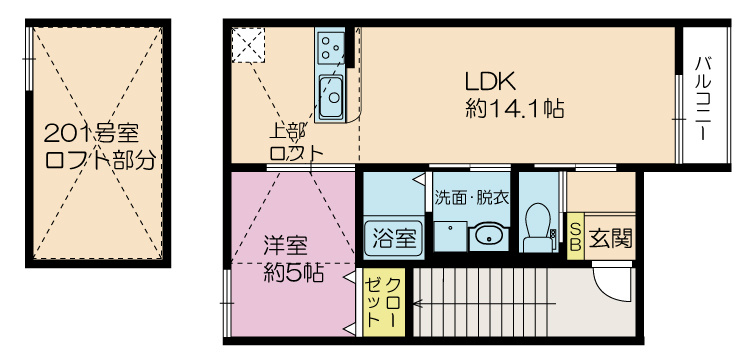 Massimo関目 間取り